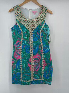 RESERVED @mustloveshoes Lilly Pulitzer Sheath Dress 8 MacFarlane Retro